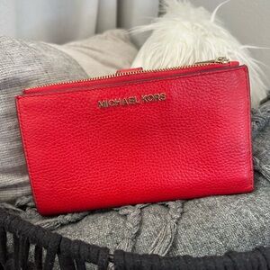 Red Michael Kors wallet